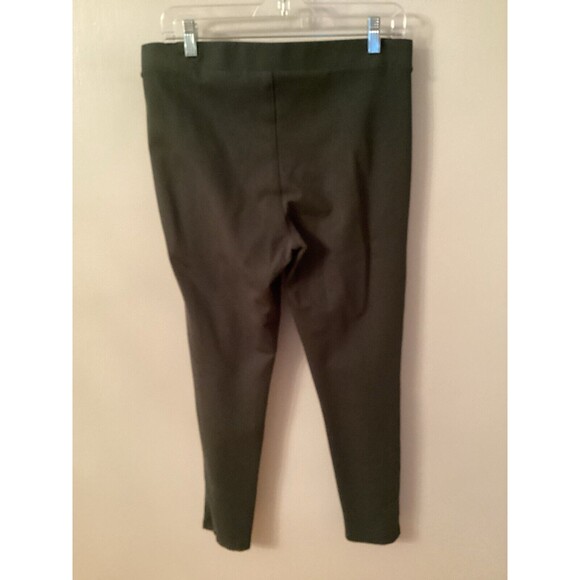 a.n.a SIZE LARGE OLIVE GREEN LEGGINGS / PANTS ELASTIC WAIST HIGH RISE PULL ON - Picture 4 of 6